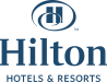 Hilton Hotels & Resorts logo as a reference for conference room technology